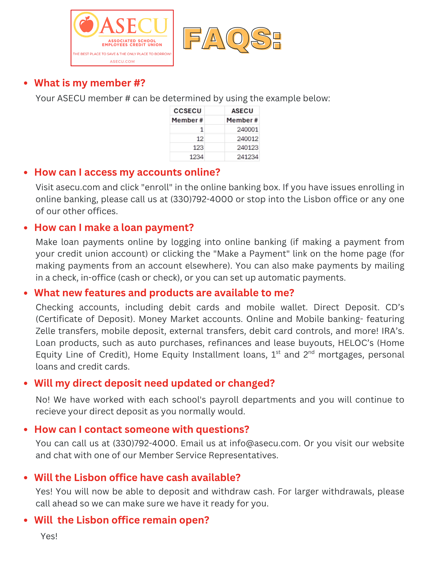 FAQs